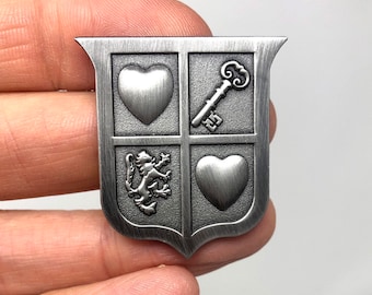 The Legend of Zelda for NES - box art emblem pin or magnet - available in antique silver, gold and nickel - NES retro gaming art