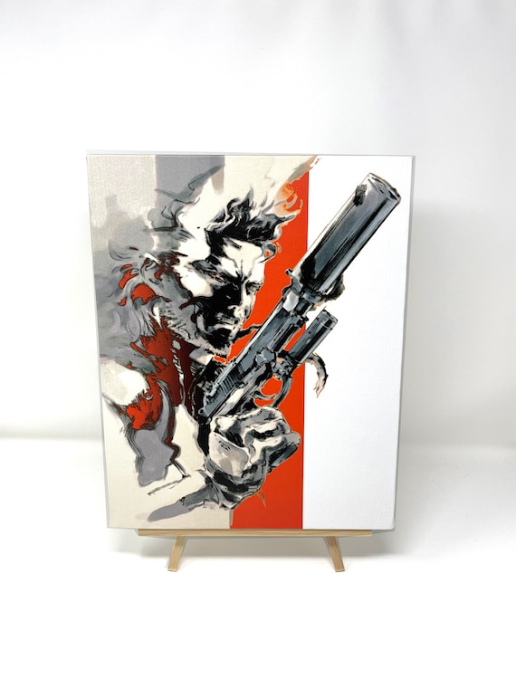 Metal Gear Solid 2 Cover Box Artwork the PS2 Classic Game Box 