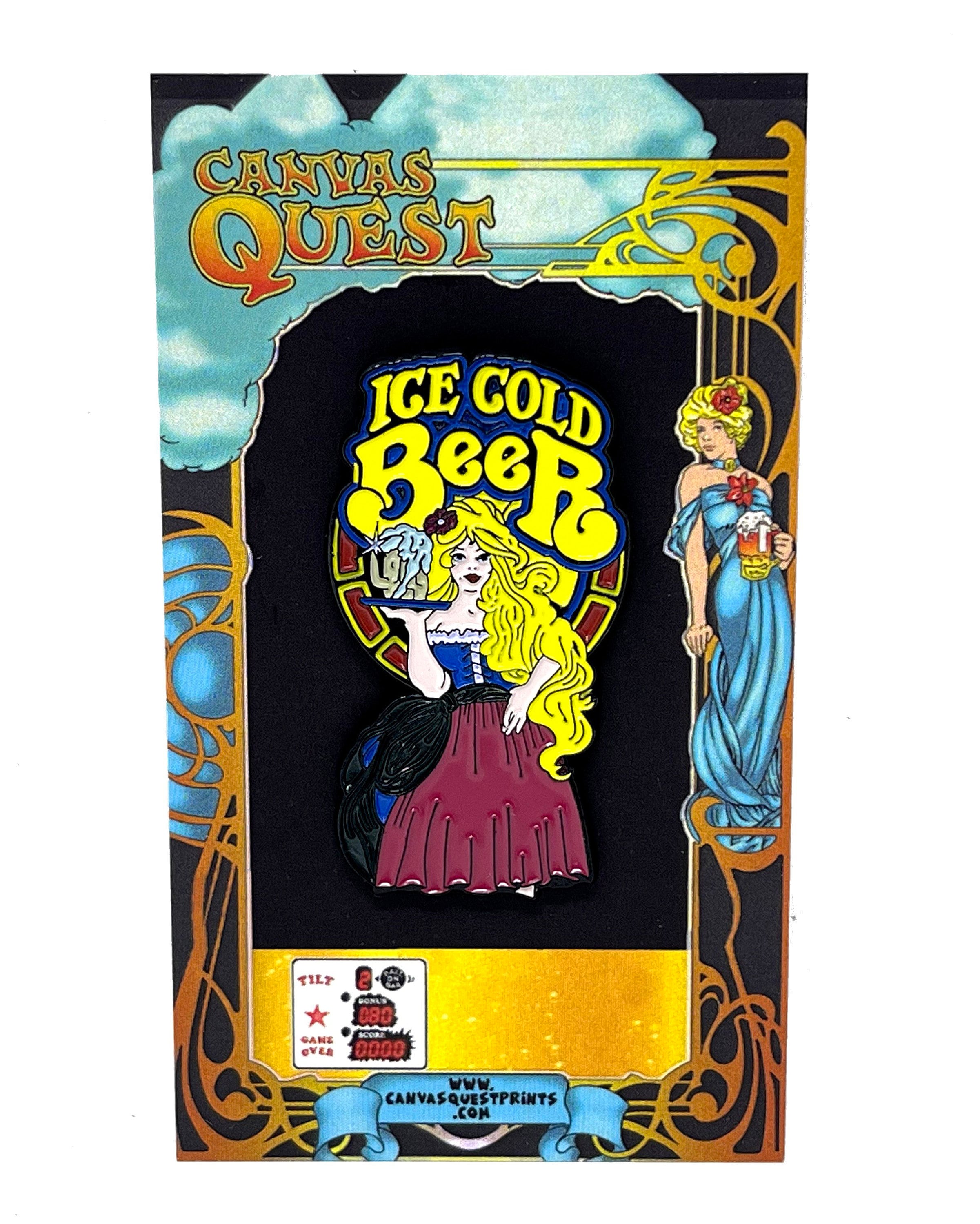 Ice Cold Beer Classic Arcade Machine Ice Cold Beer Girl - Etsy