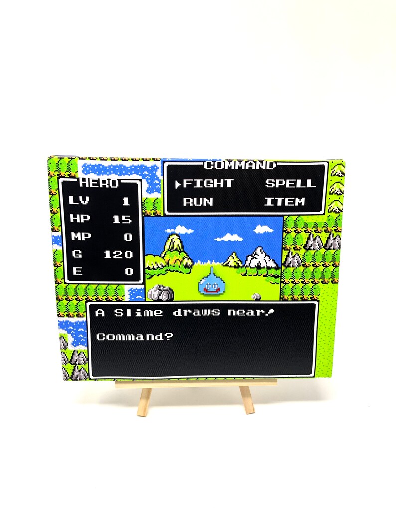 Dragon Warrior Dragon Quest For Nes A Slime Draws Etsy