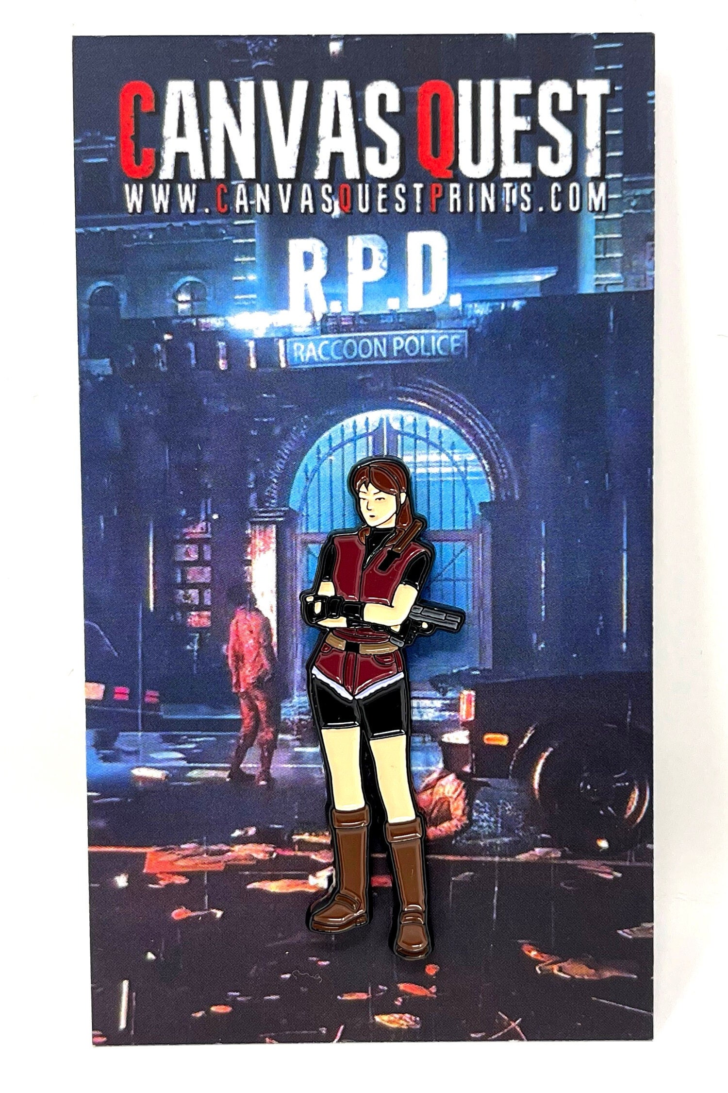 Resident Evil 2 Remake - Claire Redfield Art Board Print for Sale