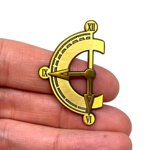 Chrono Trigger for SNES - Chrono Trigger Clock with moveable hands, 1.75&quot; metal pin or magnet - Classic SNES retro gaming art