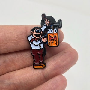 Tapper arcade game - Bartender enamel pin or magnet - Retro game art - classic arcade pin art /retro gaming art