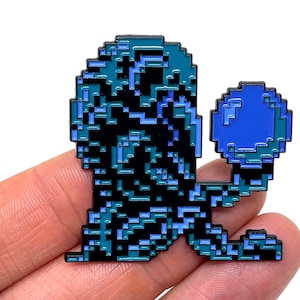 Metroid for NES, Chozo 1.75” enamel pin and magnet- NES retro gaming art - retro gamer enamel pins
