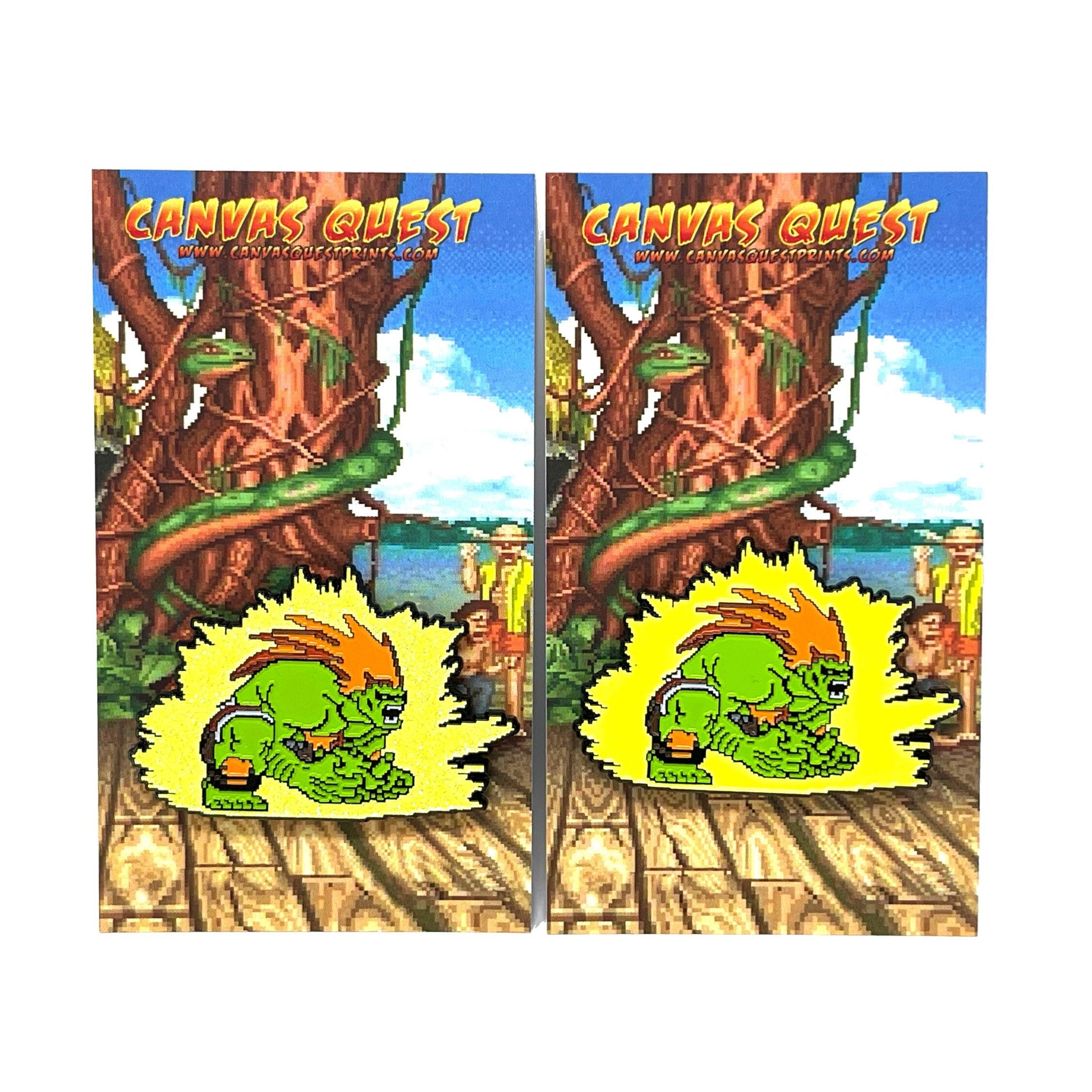 STREET FIGHTER 'Blanka Electric Thunder' enamel pin badge