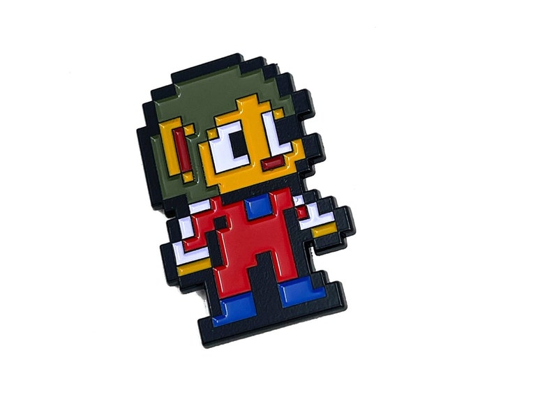 Alex Kidd in Miracle World for Sega Master System, Alex Kidd 1.5 enamel pin and magnet Classic SMS retro art retro gaming pin image 5