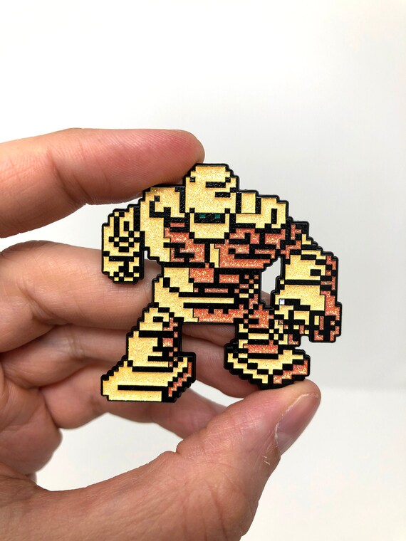 Dragon Quest For Nes Goldman Enamel Pin Or Magnet Glitter Etsy Uk