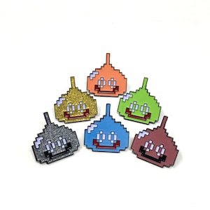Dragon Warrior / Dragon Quest - Slime enamel pin or magnet - various options - Classic retro gaming art