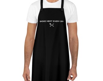 Smoke Meat Everyday Apron| Smoke meat everyday| smoke meat everyday grilling| grilling apron| Fathers day gift| gift for husband who grills