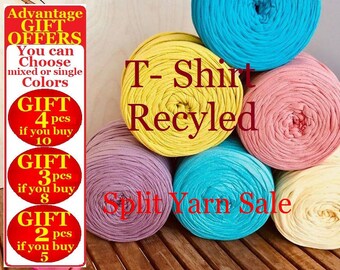 T shirt Yarn, 5.5-11-22 yards, 5-10-20 meters yarn, Recyled Fabryc yarn, home textile yarn, crochet yarn, basket yarn, fabric yarn, bag yarn