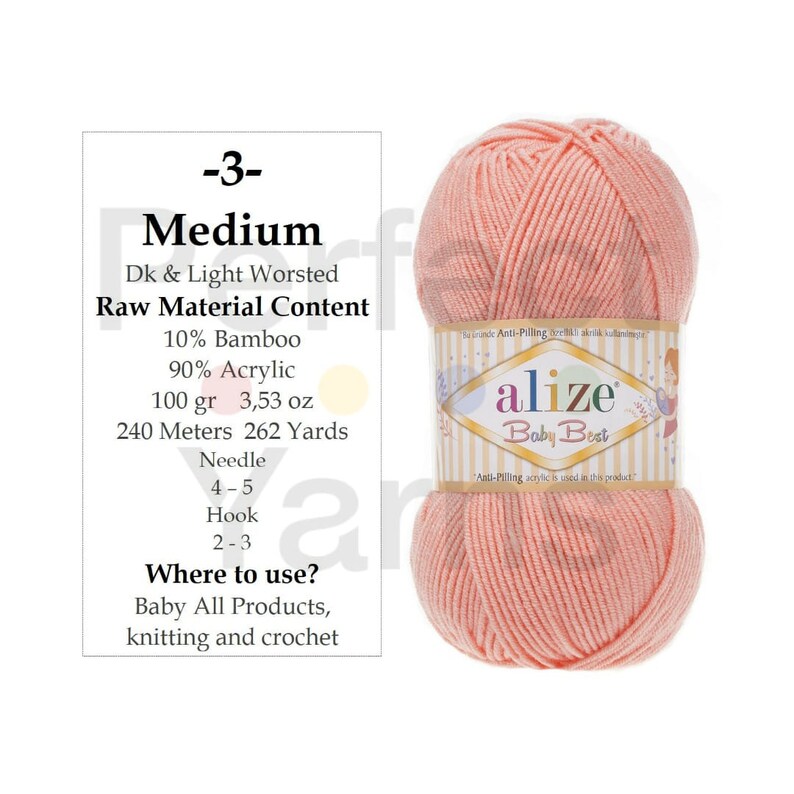 Alize Baby best Soft yarn Hypoallergenic yarn Baby Yarn Etsy