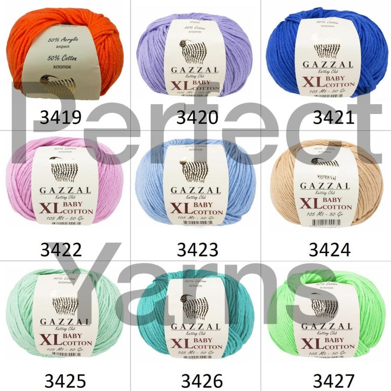 Gazzal XL Baby Cotton Thick Cotton Yarn Knitting Yarn Etsy