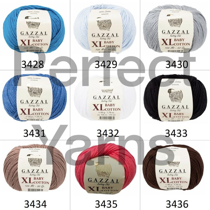Gazzal XL Baby Cotton Thick Cotton Yarn Knitting Yarn Etsy
