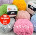 Yarnart Jeans Amigurumi Crochet Premium Yarn, 4 Ply Cotton Acrylic Crochet, Knitting, DIY Baby Toys, Handmade animal, 175Yards 1.76oz