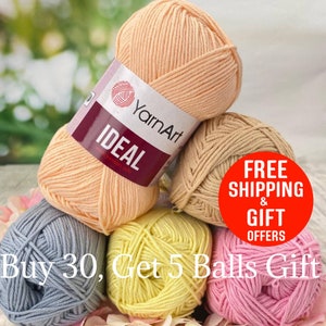 Yarnart Jeans Plus Yarn, Cotton Yarn, Knitting Yarn, Crochet, Soft