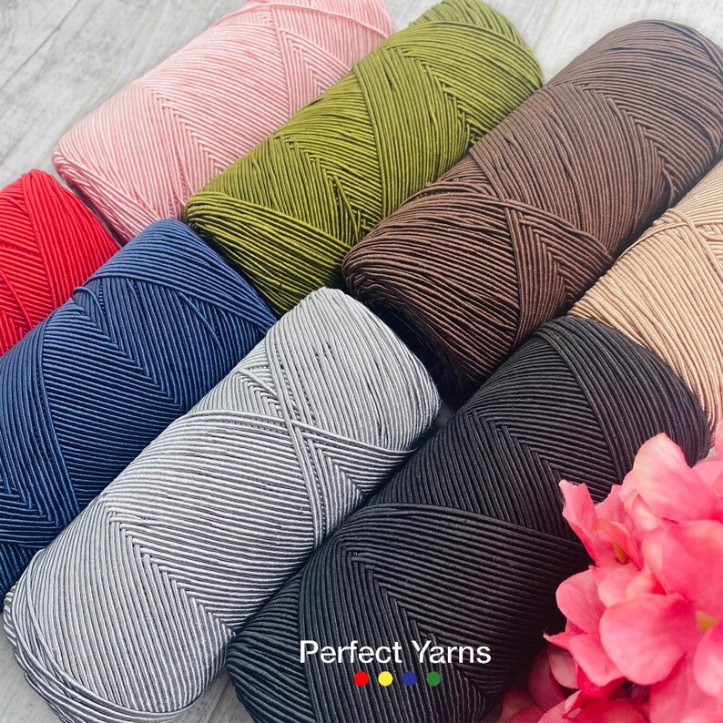1 mm Cotton bag yarn, 200 grams. 200 mt. handmade hobo bag, pattern hobo bag, yarn hobo bag, material hobo bag, accessories hobo bag image 19