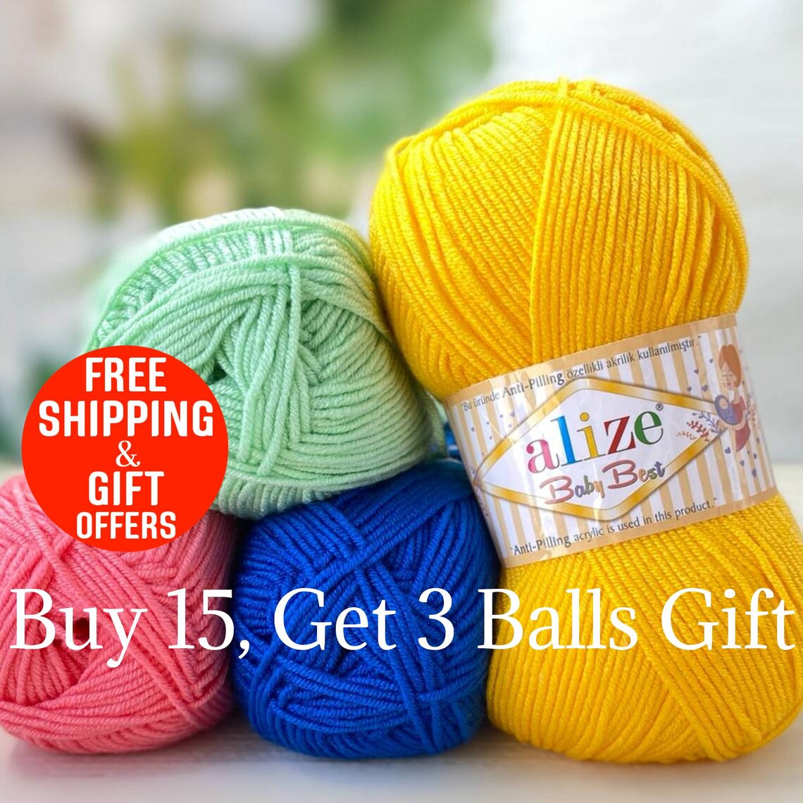 Alize Baby Best Soft Yarn Hypoallergenic Yarn Baby Yarn Etsy