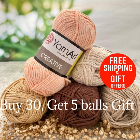 Yarnart Creative Yarn, Pure Cotton Yarn, Crochet Yarn, Knitting