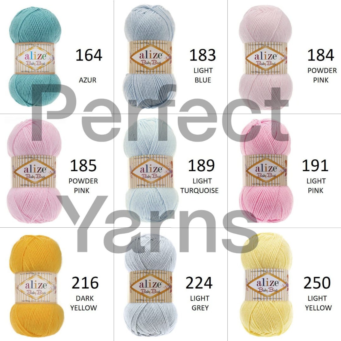 Alize Baby best Soft yarn Hypoallergenic yarn Baby Yarn Etsy