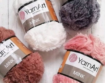 Yarnart Mink, Baby yarn, soft yarn, toy yarn, amigurumi yarn, turkish yarn, puffy yarn, home textile yarn, baby accessory yarn
