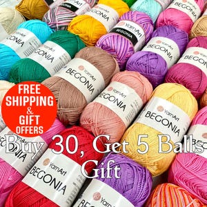 Yarn Yarnart begonia, amigurumi yarn, bikini yarn, 100% mercerized, turkish yarn, doll yarn, soft yarn fingering, beach yarn, new colors,
