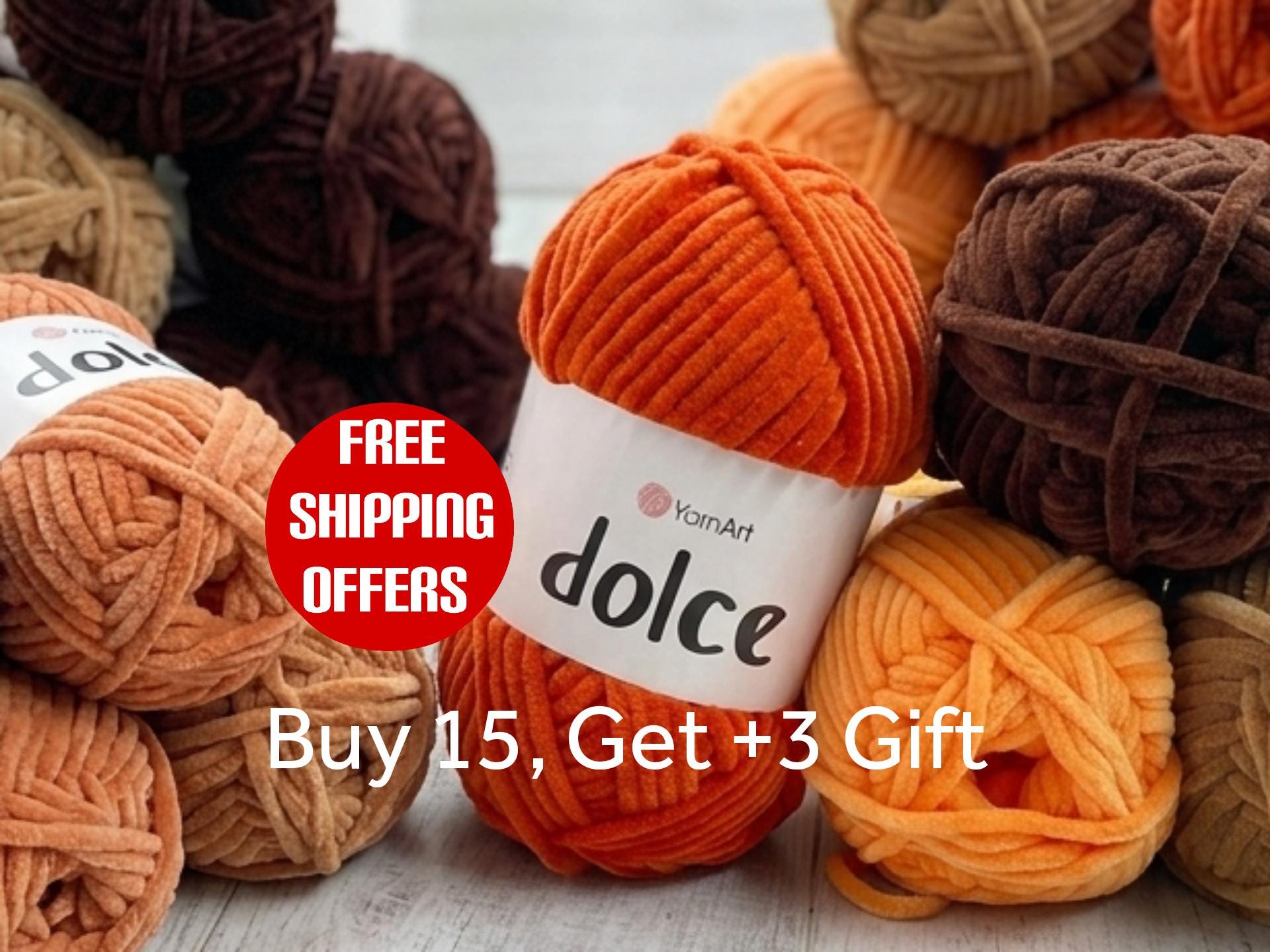 Hilo Yarnart Dolce Super Soft Plush Velvet Super Bulky Amigurumi