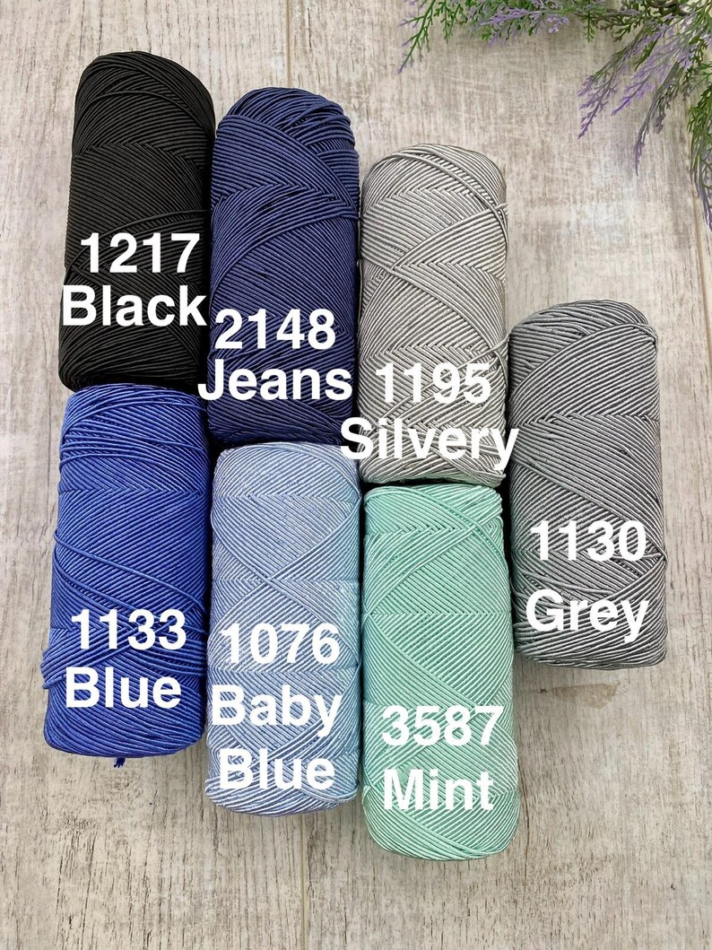 1 mm Cotton bag yarn, 200 grams. 200 mt. handmade hobo bag, pattern hobo bag, yarn hobo bag, material hobo bag, accessories hobo bag image 10