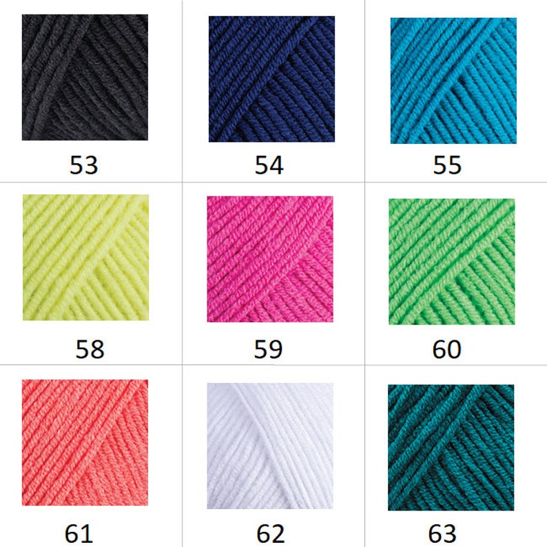 Amigurumi Soft Cotton Yarn Yarnart Jeans Crochet Baby Yarns Etsy UK