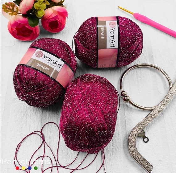 accessories yarn 2 sport crochet Bedspread metalic Yarnart bright lace yarn Cross Stitch Glitter Sport yarn glitzy yarn