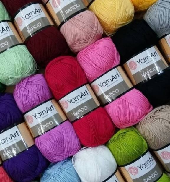 YarnArt Rapido Knitting Yarn, Baby Pink - 687 - Hobiumyarns