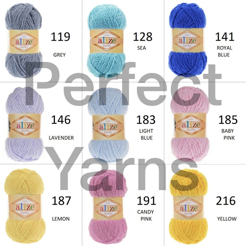 Alize softy knitted yarn. baby yarn alize baby yarn softy | Etsy