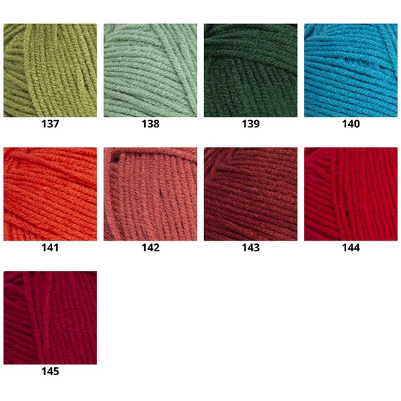 Yarnart Jeans Bamboo, Amigurumi Bamboo Yarns, Summer Crochet Yarn, Baby Yarn,  Acrylic Yarn, Amigurumi Yarn, 50% Bamboo Yarn, 50 Gr, 160 Mt 
