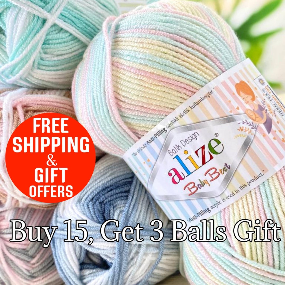Alize Baby Best Batik, Soft Yarn, Hypoallergenic Yarn , Baby Yarn