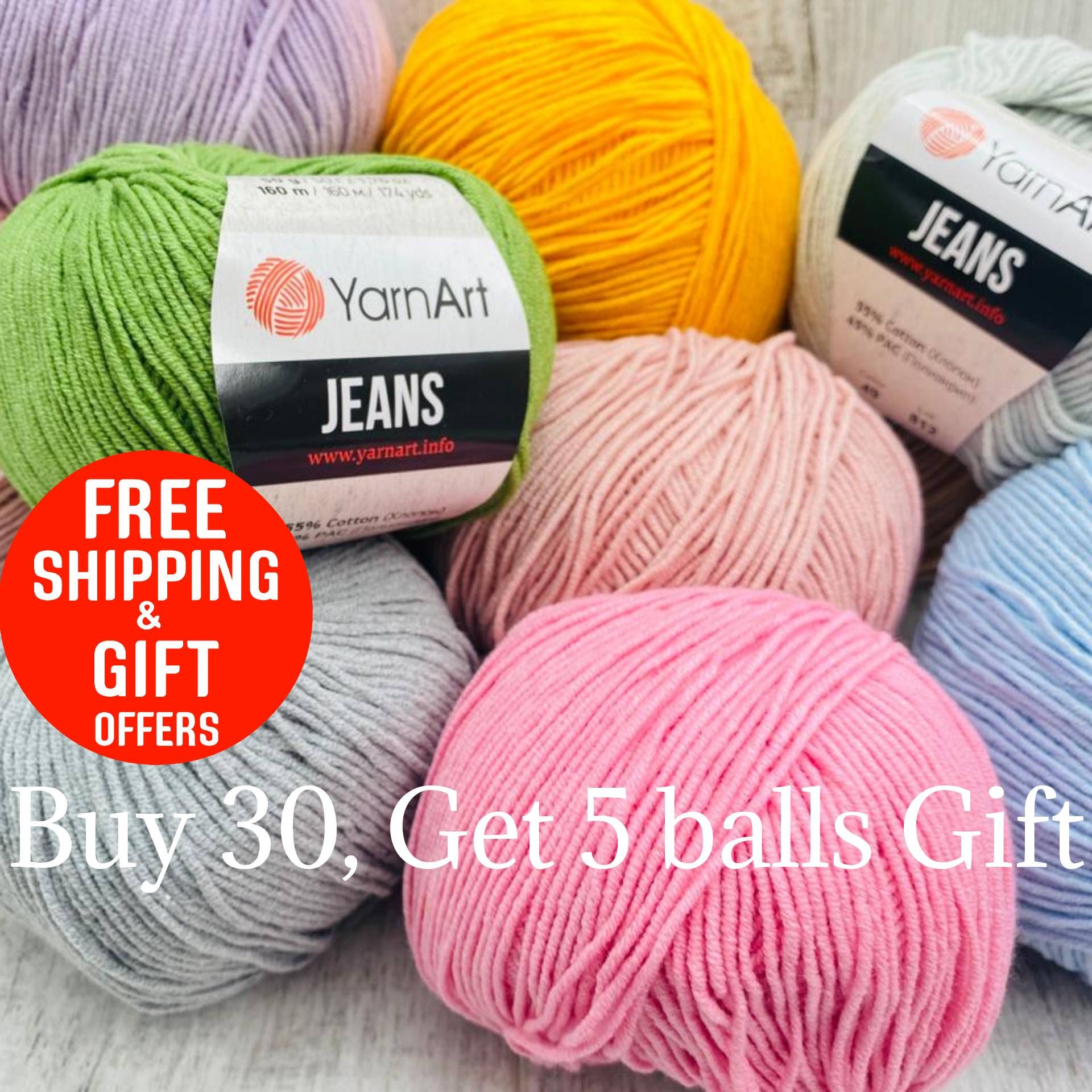 Yarnart Jeans, Crochet Baby Yarns, Jeans Yarn, Amigurumi Cotton Yarn, Sport  Amigurumi Yarn, Multicolor Yarn, Sport Weight, Baby Weight, Knitted Toys -  Yahoo Shopping