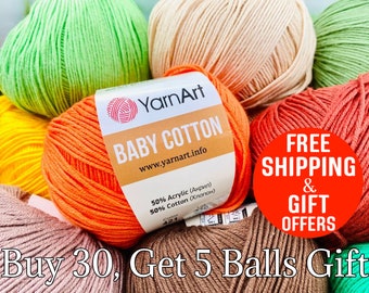 Doll Amigurumi Yarns, doll Toys Yarn, Yarnart baby cotton , Summer Yarn, Crochet Baby yarn, Jeans Yarn, Soft baby Yarn, crochet doll yarns