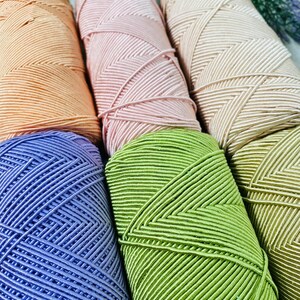 1 mm Cotton bag yarn, 200 grams. 200 mt. handmade hobo bag, pattern hobo bag, yarn hobo bag, material hobo bag, accessories hobo bag image 13