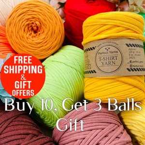 Tshirt Yarn, 225 grams - 43 meters - 20-30 mm, 8 oz - 45 yards, textile yarn, crochet yarn, basket yarn, fabric yarn, bag cord