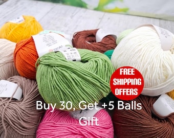 Soft Cotton Amigurumi Yarnart 4 ply Yarns, 70 full colors available, Handmade amigurumi doll toy yarn, Yarn Art sport cotton acrylic yarn