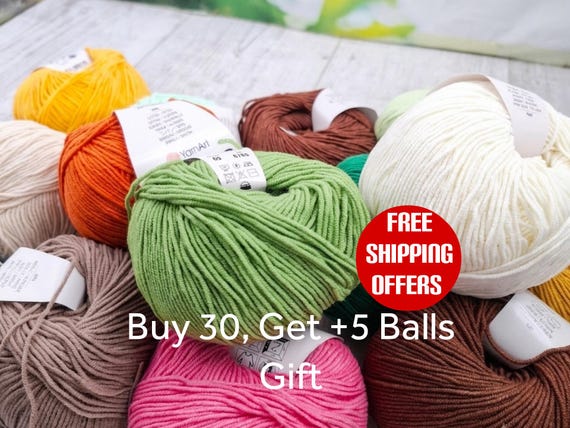 Soft Cotton Amigurumi Yarnart 4 ply Yarns, 70 full colors available, Handmade amigurumi doll toy yarn, Yarn Art sport cotton acrylic yarn