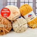 Super Bulky Soft Plush Yarn, Himalaya Dolphin Baby Yarns, Crochet Amigurumi Velvet Chenille Yarn, very Soft knitting crochet blanket yarn