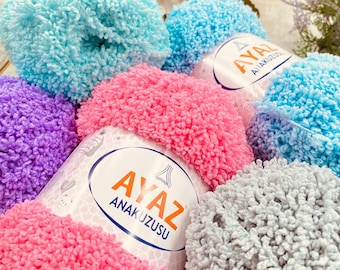 Soft Bulky Chenille Yarn – Ultra Soft Plush Yarn for Amigurumi & Baby Projects – Bulky Velvet Yarn 100g / 100m (3.5oz 109yd) –  Hook 4–4.5mm