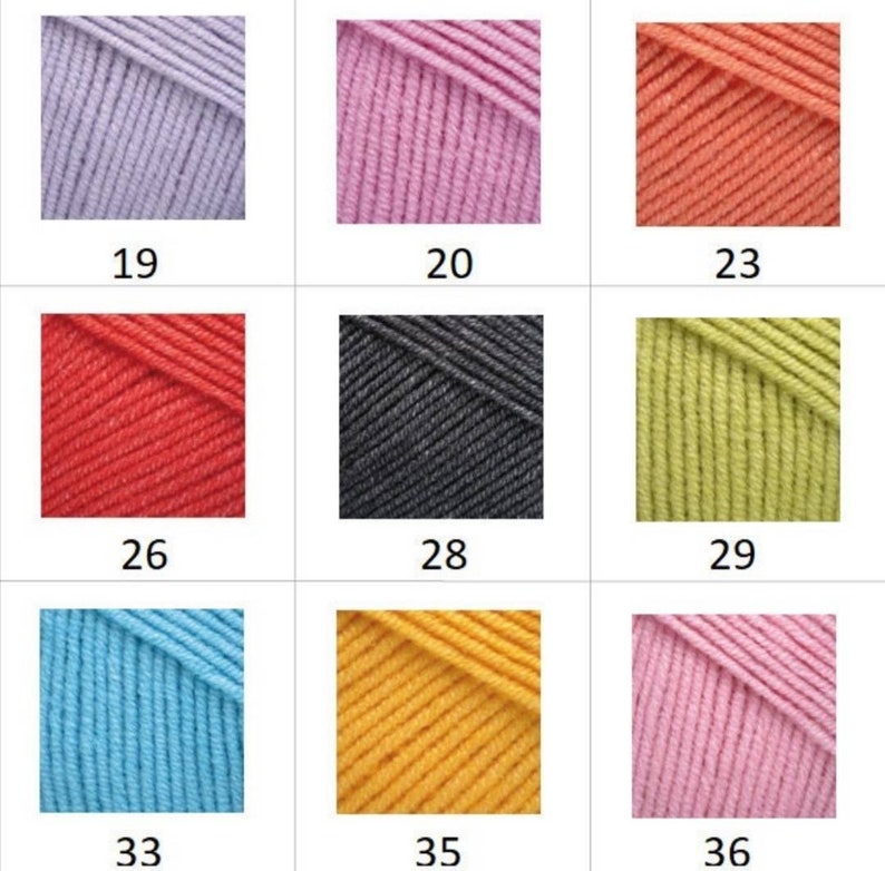 Amigurumi Soft Cotton Yarn Yarnart Jeans Crochet Baby Yarns Etsy