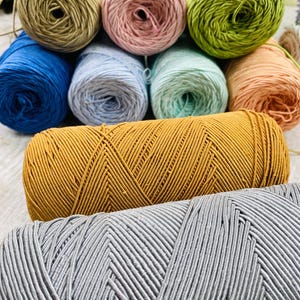 1 mm Cotton bag yarn, 200 grams. 200 mt. handmade hobo bag, pattern hobo bag, yarn hobo bag, material hobo bag, accessories hobo bag image 14