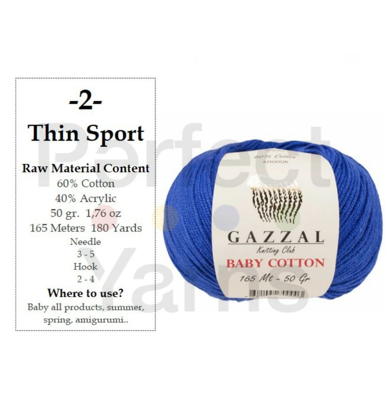 Gazzal Baby Cotton Cotton Yarn Knitting Yarn Crochet Yarn Etsy UK