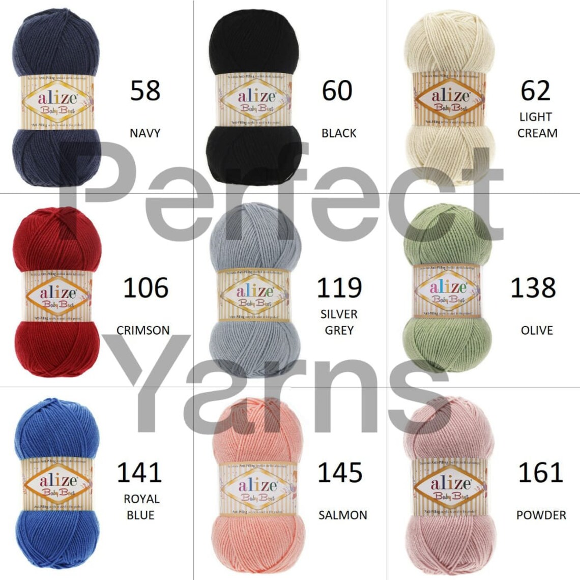 Alize Baby best Soft yarn Hypoallergenic yarn Baby Yarn Etsy