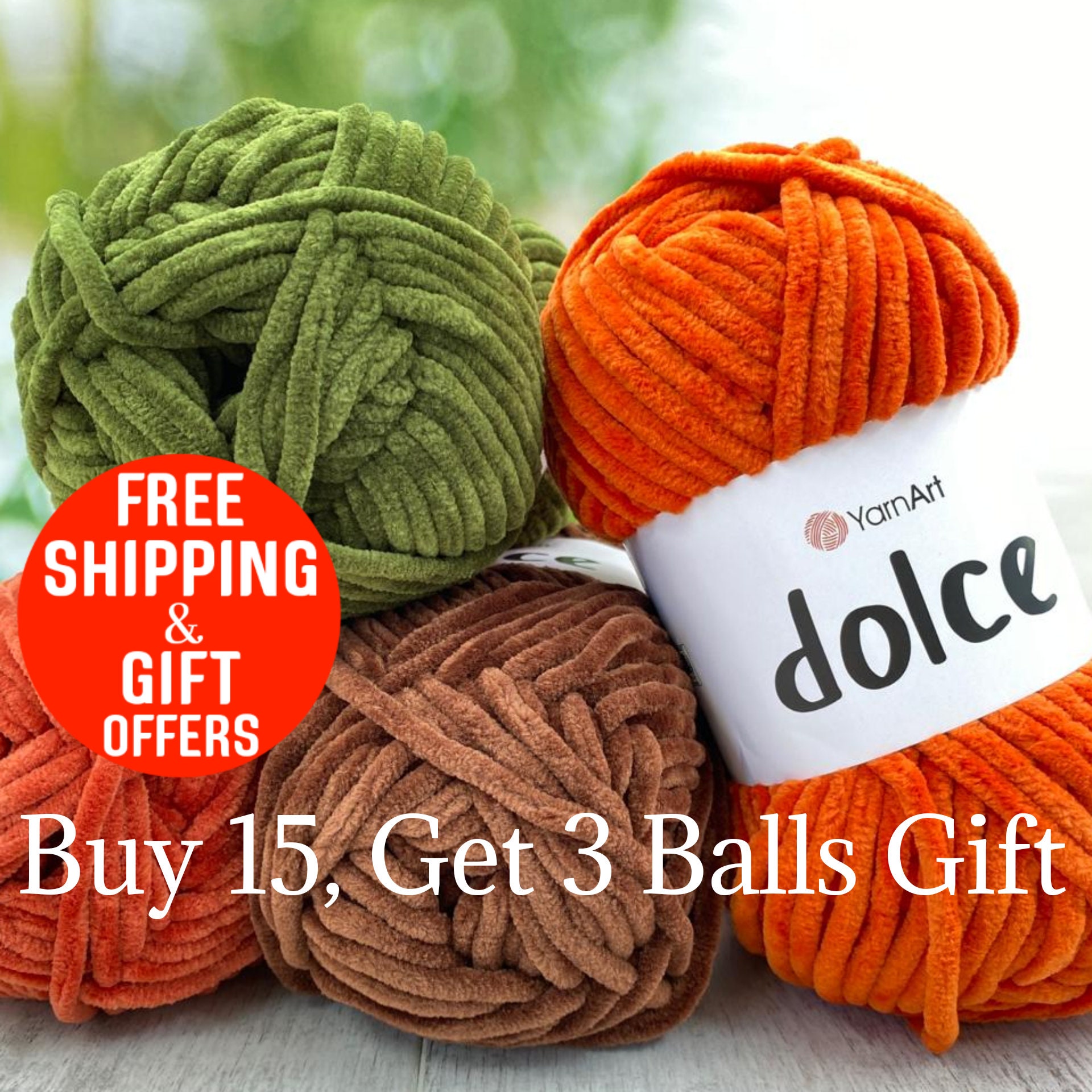 CHENILLE Cotton TUBE YARN, Super Bulky Yarn, Diy Arm Knitting Yarn
