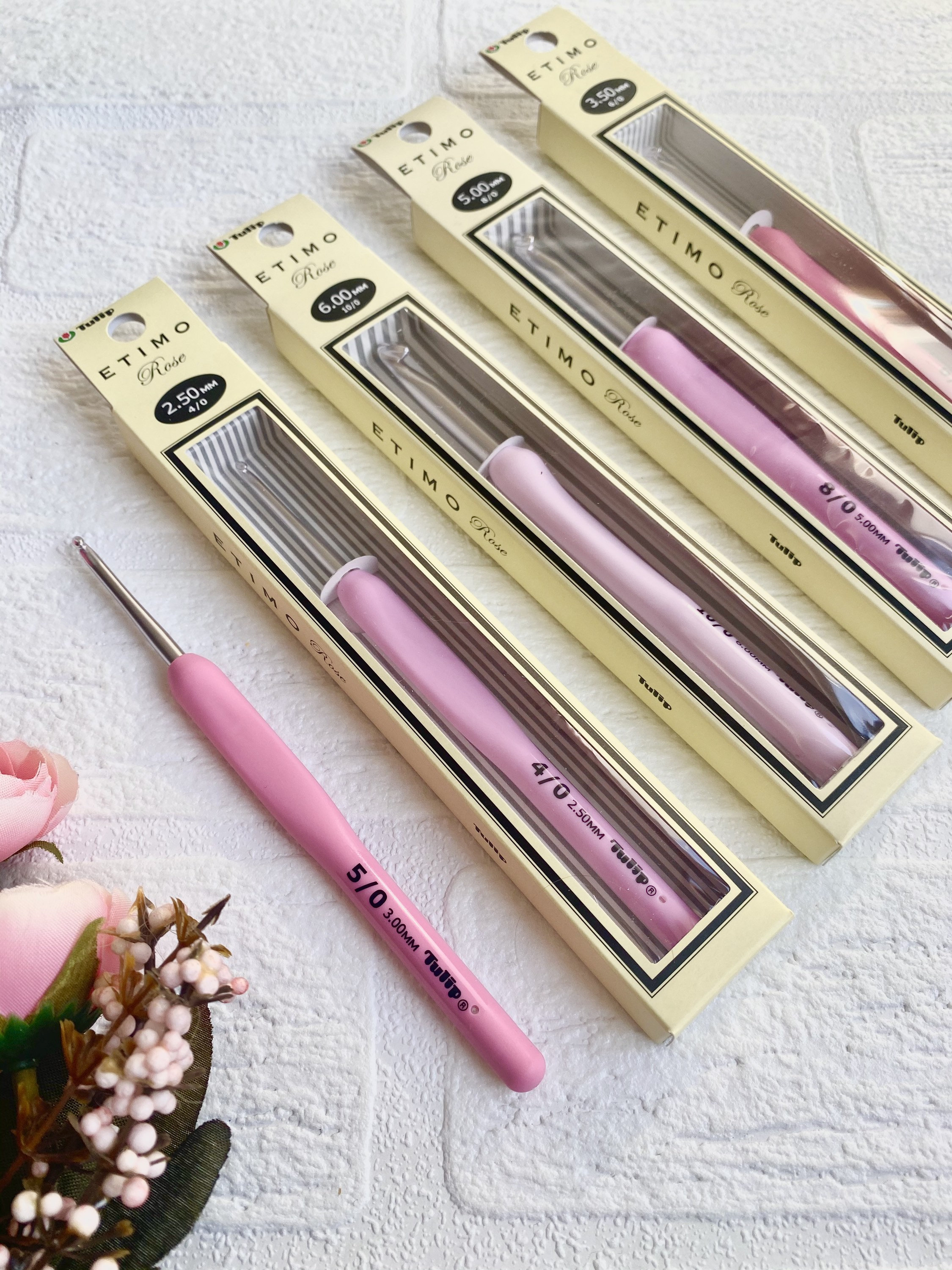 Japan Tulip Etimo Rose Crochet Hook, Amigurumi Crochet