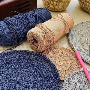 1 mm Cotton bag yarn, 200 grams. 200 mt. handmade hobo bag, pattern hobo bag, yarn hobo bag, material hobo bag, accessories hobo bag image 20