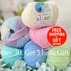 Yarn Alize Baby Wool Yarn Baby Yarn Children's Yarn Bamboo