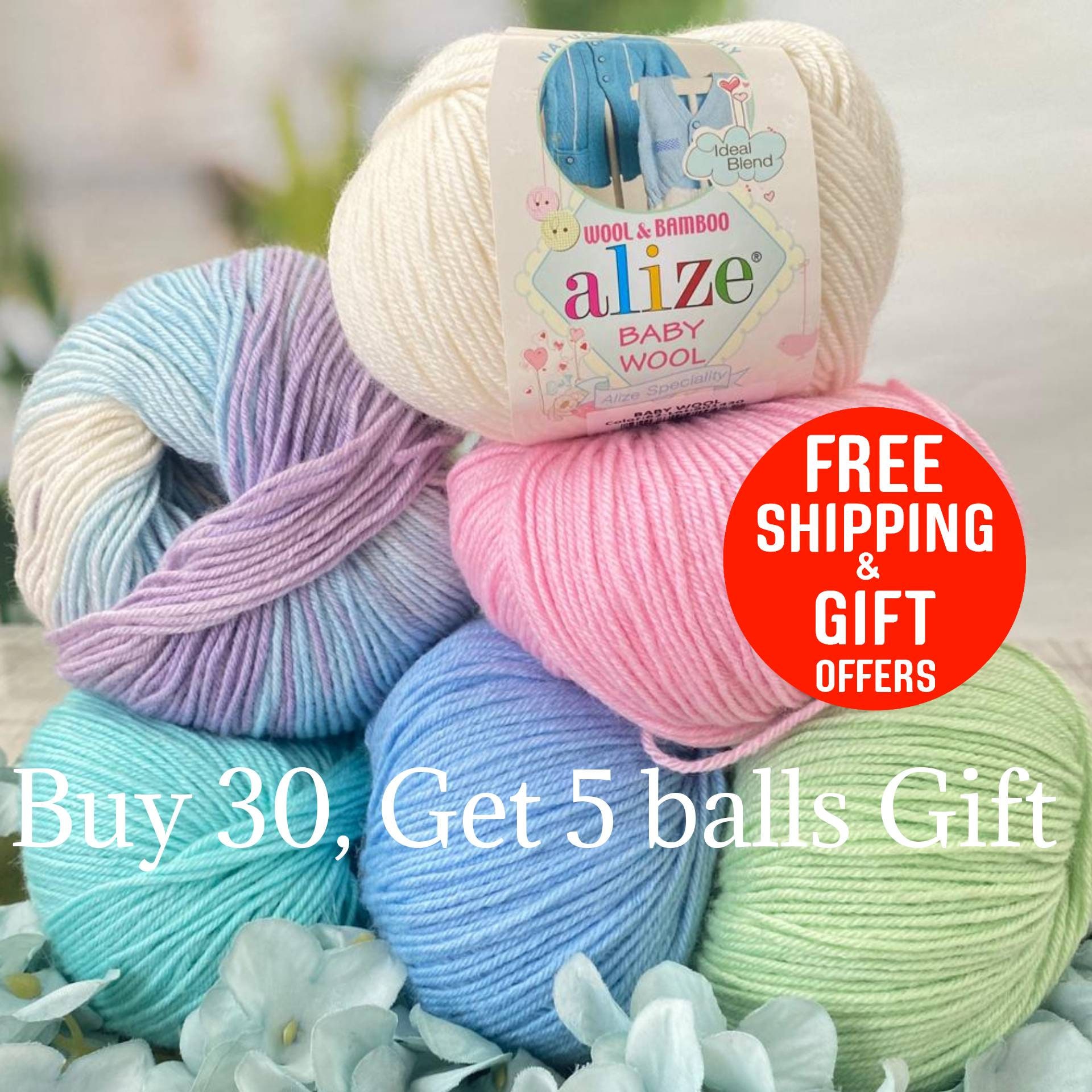 Alize Baby Wool Crochet Wool Knitting Yarn Soft Yarn Baby Wool